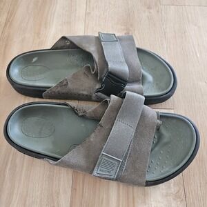 Anodyne No. 68 Men's Slide Sandal By Anodyne - OliveSuede Sandal -‎ Size 12